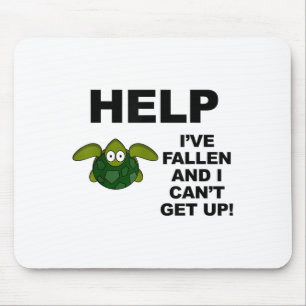 Mousepad Ajude-me a cair e não consigo levantar-me.