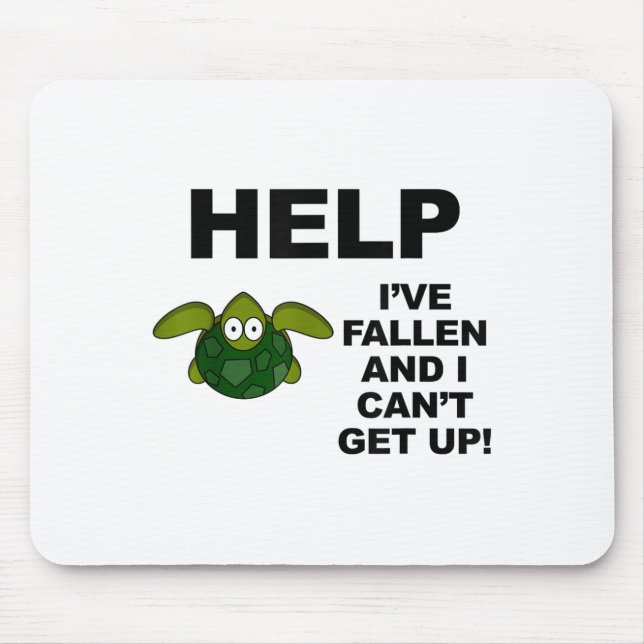 Mousepad Ajude-me a cair e não consigo levantar-me. (Frente)