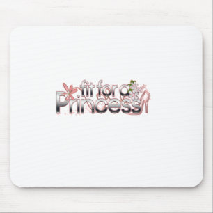 Mousepad Ajustado para uma princesa Menina Vidro Deslizador