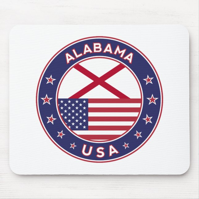 Mousepad Alabama, Estados Unidos, t-shirt do Alabama, Alaba (Frente)