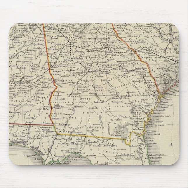 Mousepad Alabama, Geórgia, Carolina do Sul e Flórida (Frente)