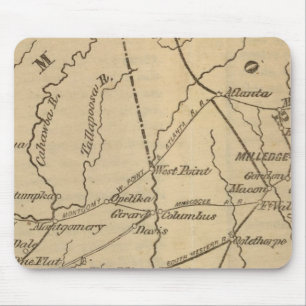 Mousepad Alabama, Georgia, Flórida
