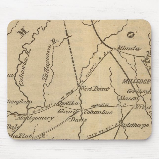 Mousepad Alabama, Georgia, Flórida (Frente)