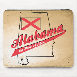 Mousepad Alabama Heart of Dixie