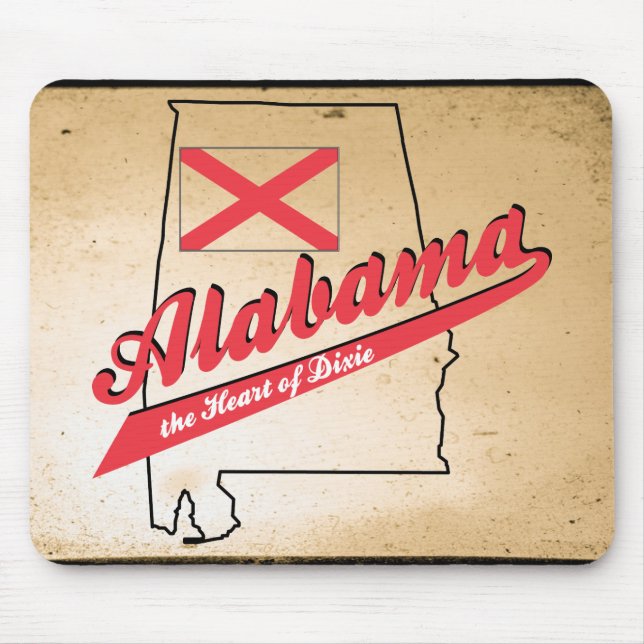 Mousepad Alabama Heart of Dixie (Frente)