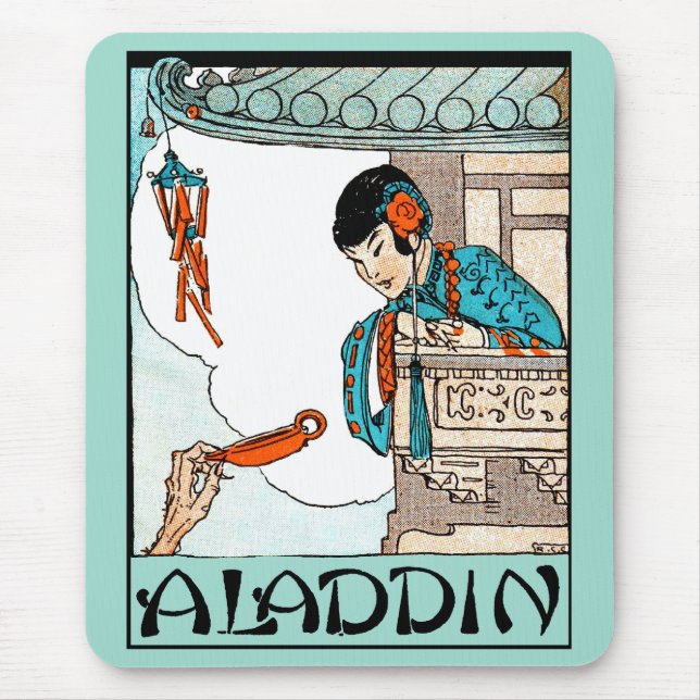 Mousepad Aladdin Chinese Vintage Magic Lanterna (Frente)