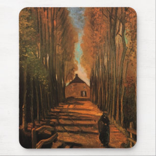 Mousepad Alameda de Choupos no Outono por Vincent van Gogh
