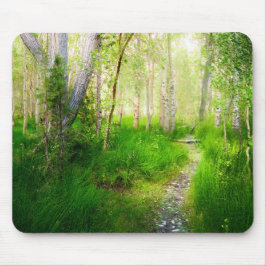Mousepad Álamos e Gramíneas Luxuriantes no Lago Convict
