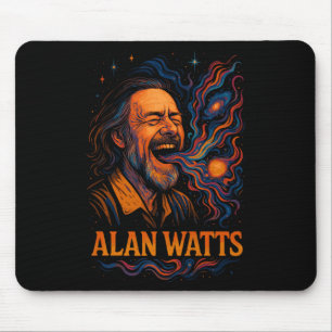 Mousepad Alan Watts ri da Galaxy Universe Psychedelic Art P
