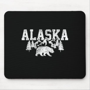 Mousepad Alasca Monta Floresta Caçando Estados Unidos