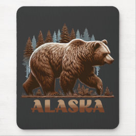 Mousepad Alaska Grizzly Bear
