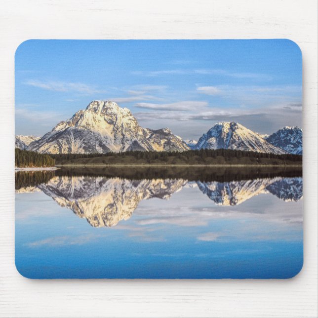 Mousepad Alaska Mountain Refletion Photo (Frente)