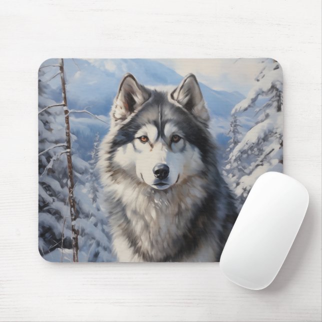 Mousepad Alaskan Malamute (Com mouse)