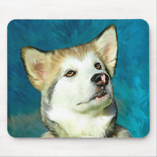 Mousepad Alaskan Malamute Dog Art