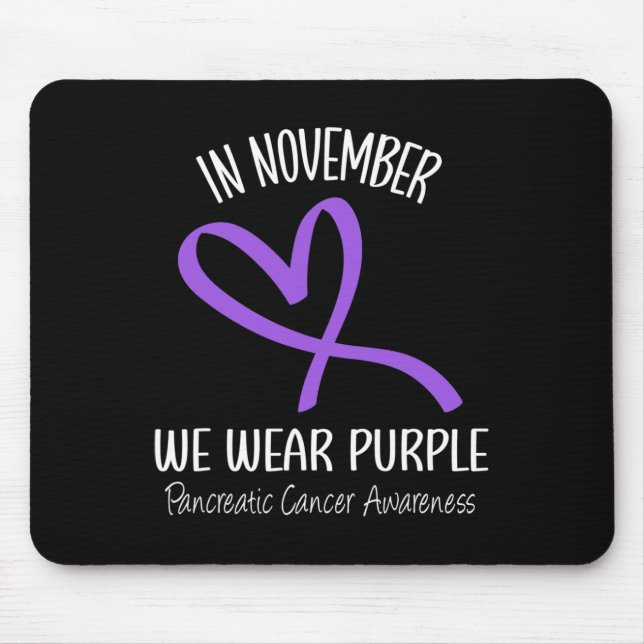 Mousepad Alavancas do Câncer de pâncreas de Fita Roxo de Pu (Frente)