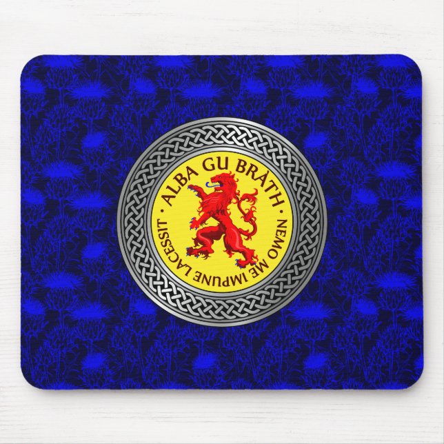 Mousepad Alba Gu Brath Leão Rampante Nó (Frente)