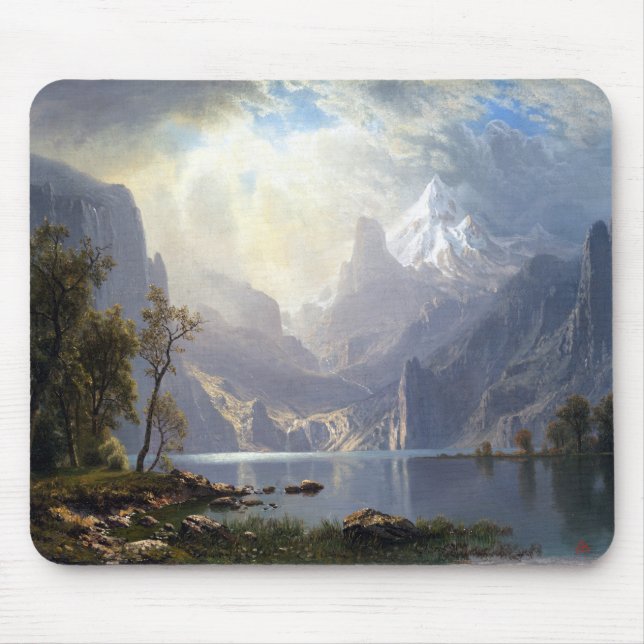 Mousepad Albert Bierstadt nas serras Lake Tahoe (Frente)