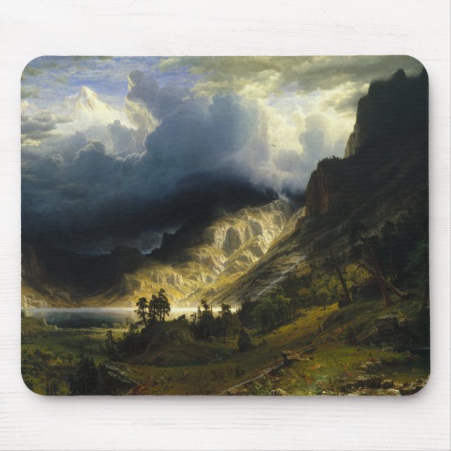 Mousepad Albert Bierstadt "Uma Tempestade nas Montanhas Roc (Frente)