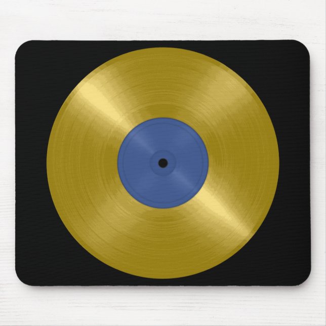 Mousepad Álbum Dourado do Vinyl Record (Frente)