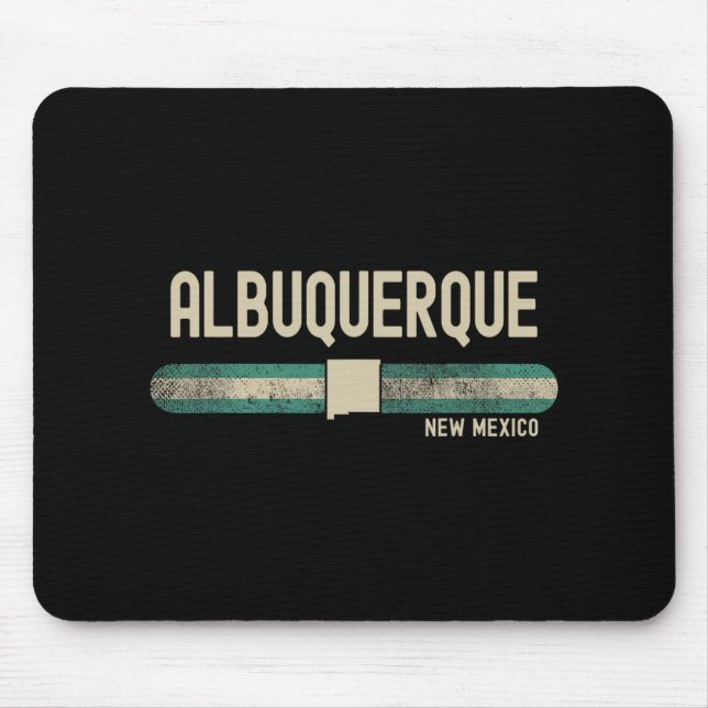 Mousepad Albuquerque Nm New Mexico Travel &amp; 80s Style  (Frente)