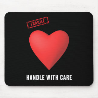 Mousepad Alça Frágil Com Vinheta De Cuidados