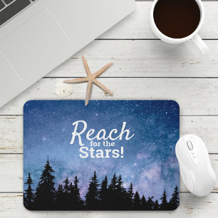 Mousepad Alcance as Estrelas Citação Motivacional Céu Estre