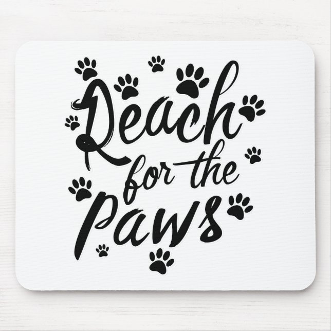 Mousepad Alcance Para A Tipografia De Paws (Frente)