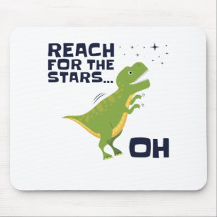 Mousepad Alcance para as Estrelas Armas Curtas T-Rex Engraç