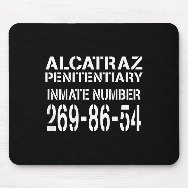 Mousepad Alcatraz Prisão Engraçado Prisioneiro Costume Hall (Frente)