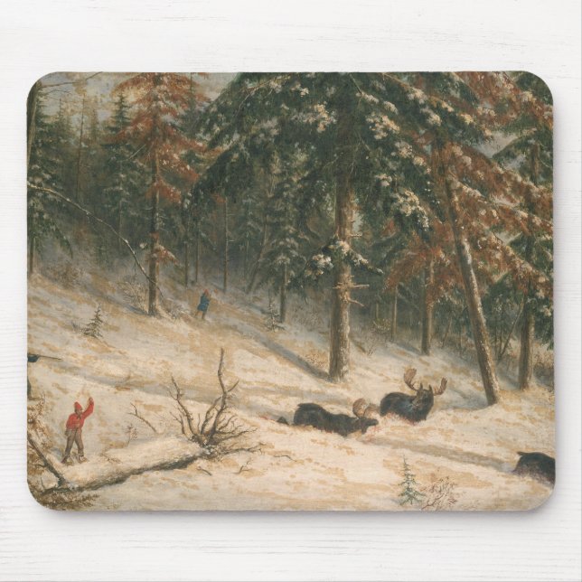Mousepad Alces da caça (Frente)