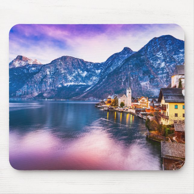Mousepad Aldeia de Hallstatt, Áustria (Frente)