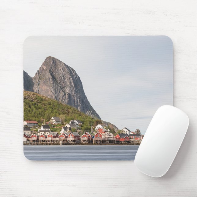 Mousepad Aldeia de Pesca do Lofoten - Noruega (Com mouse)