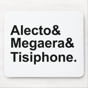 Mousepad Alecto Megaera Tisífone   Fúrias Gregas do Mito