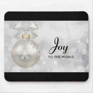 Mousepad Alegria à Bola de Natal do Elegante Mundial