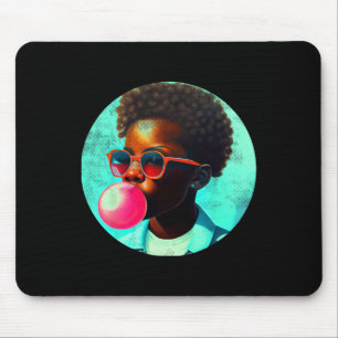 Mousepad Alegria de Menino Negro Chiclete Africano Melanina