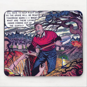 Mousepad Além Das Mãos Das Histórias em quadrinhos De Vinta
