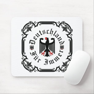 Mousepad Alemanha/Deutschland Para sempre/águia negra feder