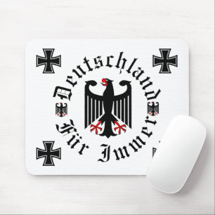 Mousepad Alemanha/Deutschland Para Sempre/águia preta/cruz