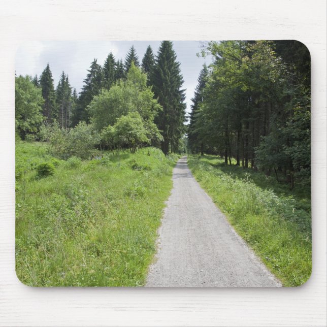 Mousepad Alemanha, Thuringia, trajeto na floresta (Frente)