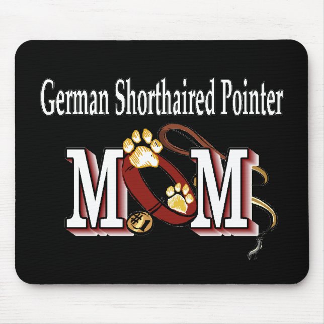 Mousepad alemão ponteiro abreviado presentes mães (Frente)