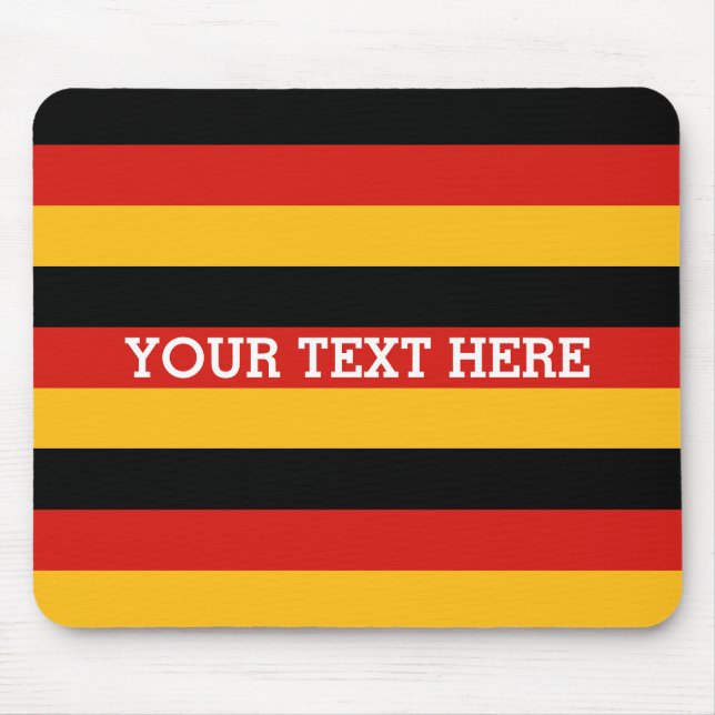 Mousepad ALEMÃS FLAG COLORS + texto (Frente)