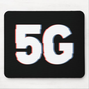 Mousepad Alerta de Realidade Distorcida para Perigo 5G