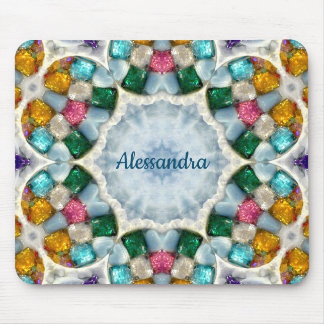 Mousepad ALESSANDRA ~Pedra Gem ~ Personalizada (Frente)