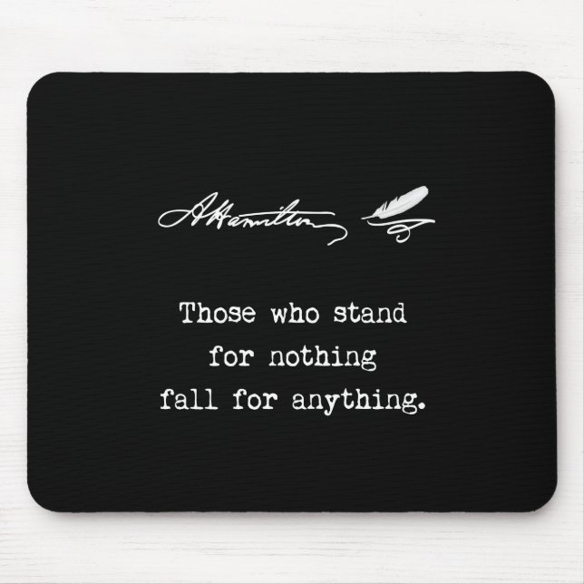 Mousepad Alexander Hamilton aqueles que representam nada (Frente)