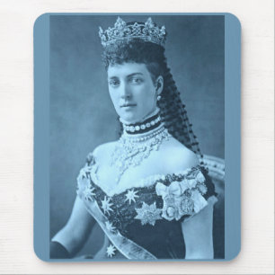 Mousepad Alexandra, Dinamarca, de azul