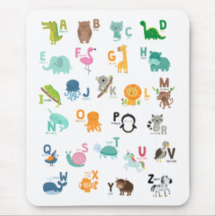 Mousepad Alfabeto Animal