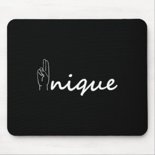 Mousepad Alfabeto Asl Único Língua de Sinais Americana Chá