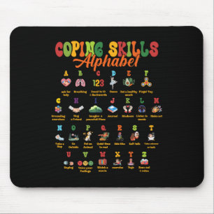 Mousepad Alfabeto de Habilidades de Enfrentamento Abc Consc