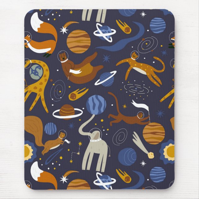 Mousepad Alfombrilla de ratón colección Animals Outer Space (Frente)