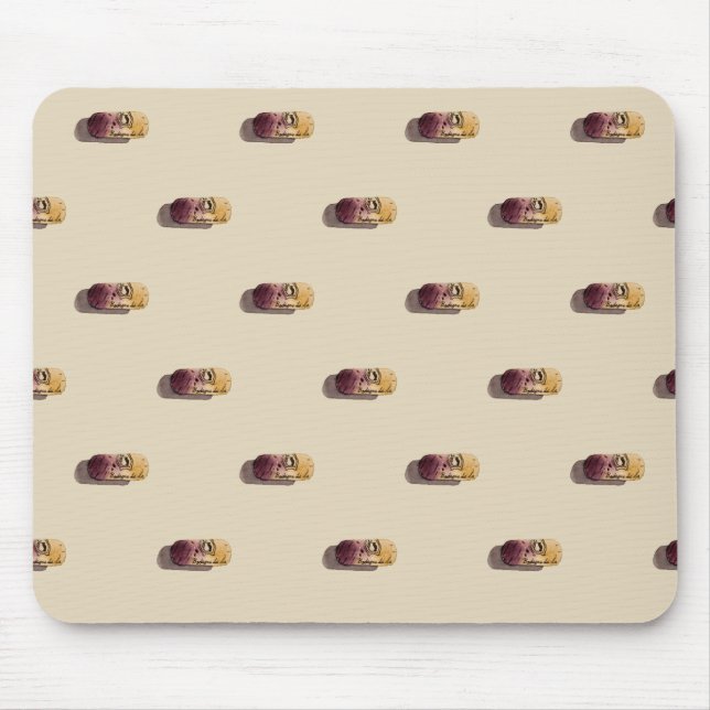 Mousepad Alfombrilla de ratón con acuarela de corchos (Frente)